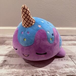 Aurora Tasty Peach Studios Blue Moon Nomwhal Plush 12.5" Purple Narwhal Kawaii